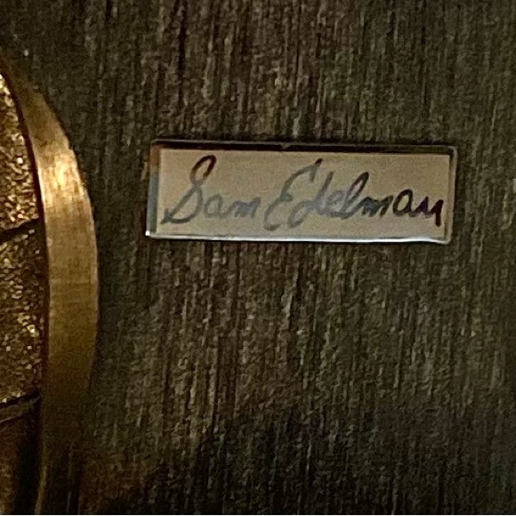 NEW STUNNING SAM EDELMAN Two Toned Studded black/burnished orange leather boots. - Picture 14 of 14